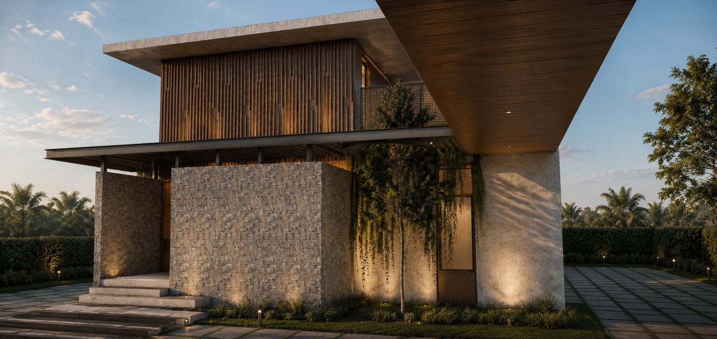 A residential project in Tiruppur, Tamil Nadu by CTR Architecture
